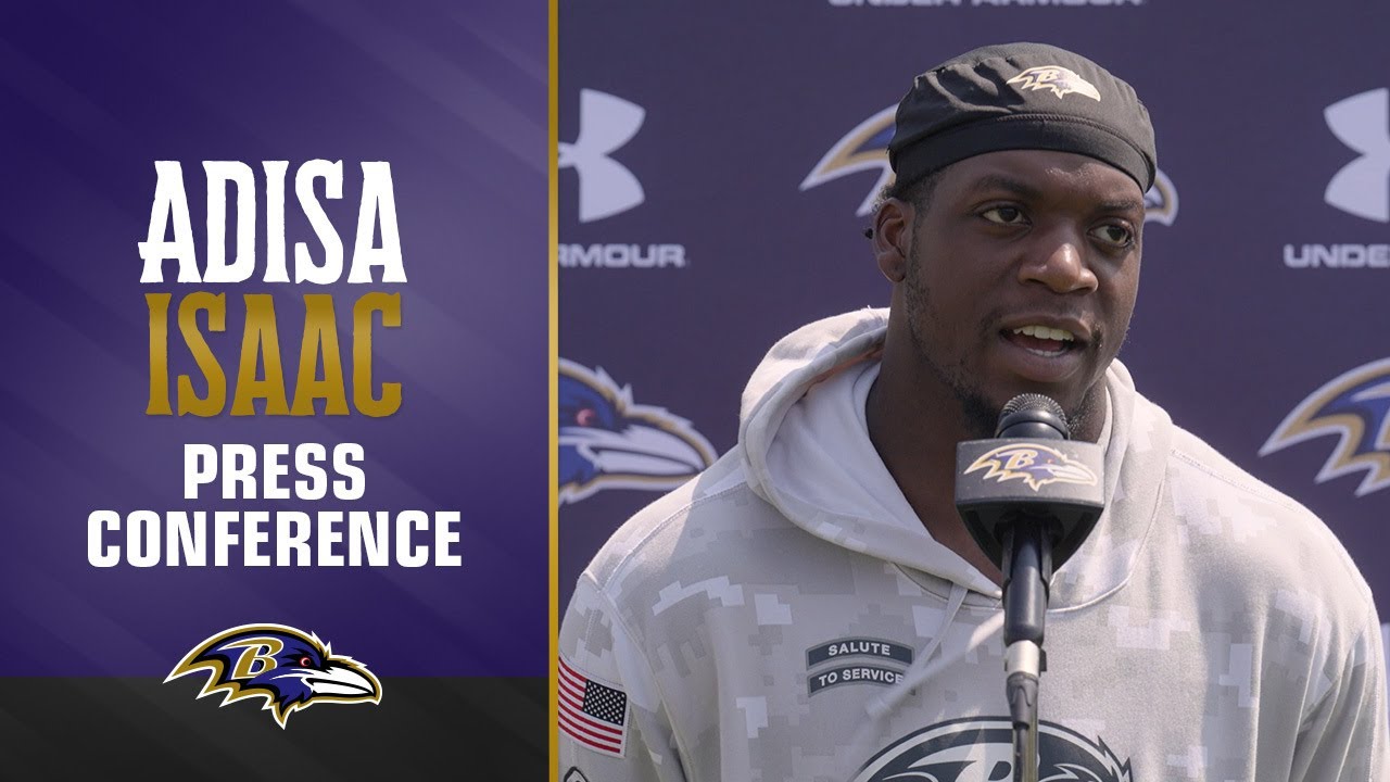 Adisa Isaac on His Connection with Odafe Oweh | Baltimore Ravens