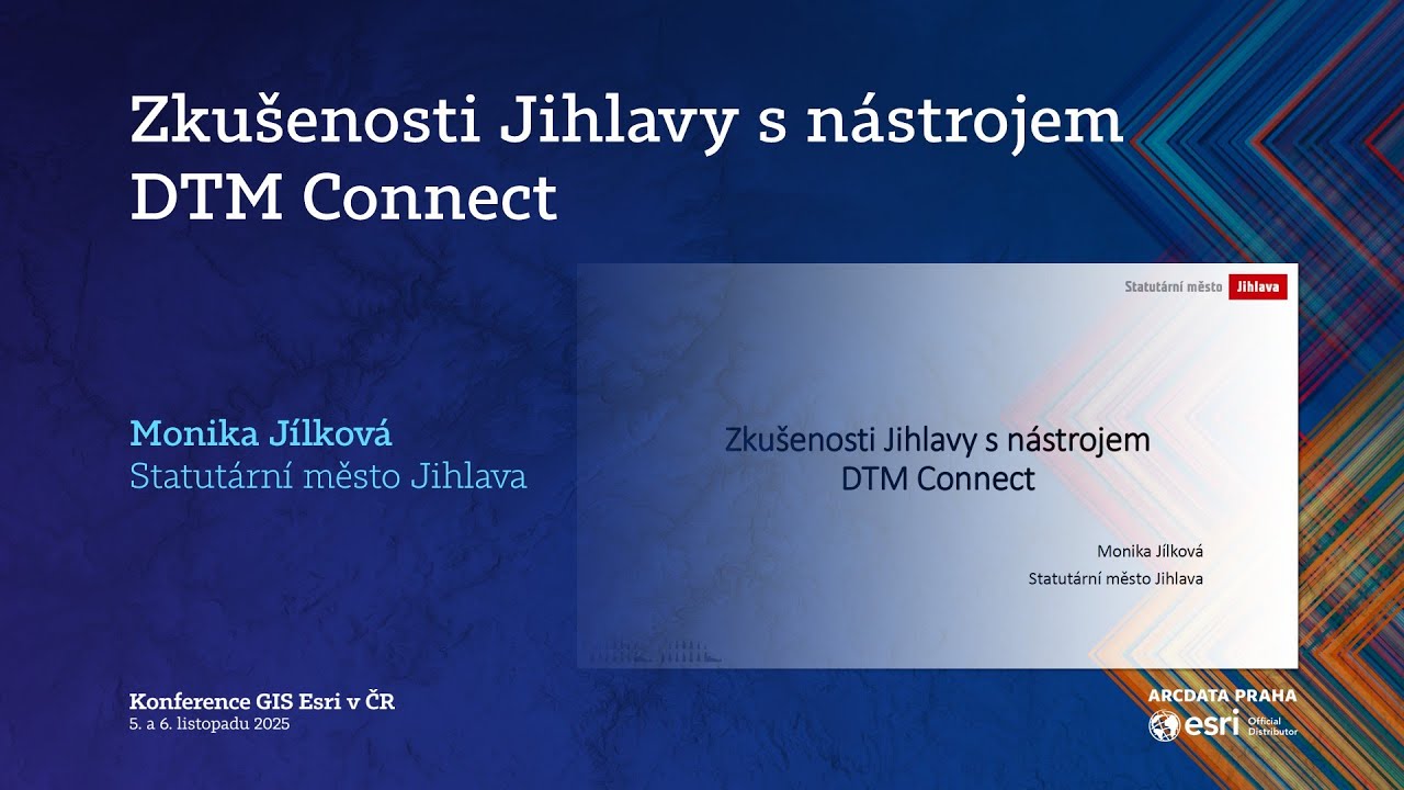 Zkušenosti Jihlavy s nástrojem DTM Connect