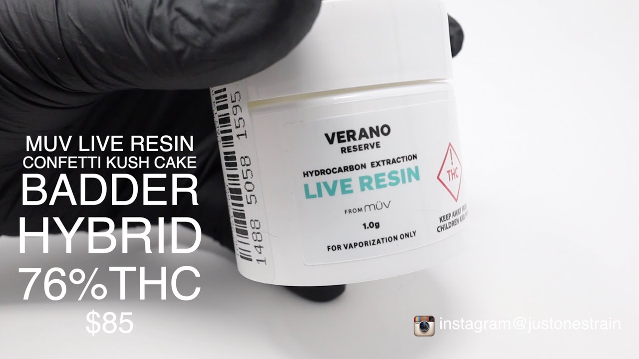 NEW!! MUV LIVE RESIN UP CLOSE UNBOXING - CONFETTI KUSH CAKE LIVE BADDER / FLORIDA MEDICAL TREES