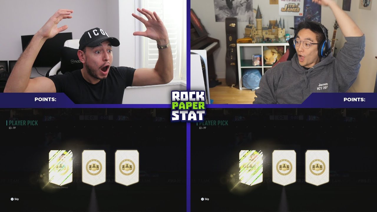 OMG NO WAY!!! Absolutely Insane 82+ Player Pick ONLY Rock Paper Stat vs @Itsitsjames!!!