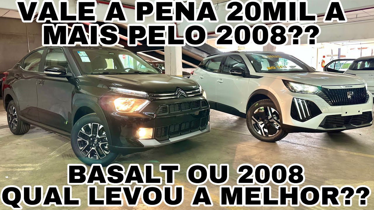 COMPARATIVO BASALT SHINE VS PEUGEOT 2008 ACTIV | BASALT DEU TRABALHO NA COMPARAÇÃO!!