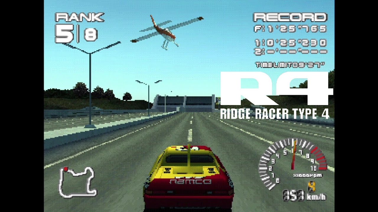 R4: Ridge Racer Type 4 PS1 Gameplay - Intro + GP 1st Heat Race 1