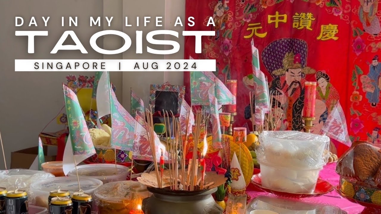 Hungry Ghost month: What we prepared & how we prayed at a Taoist shrine | Life in Singapore Vlog