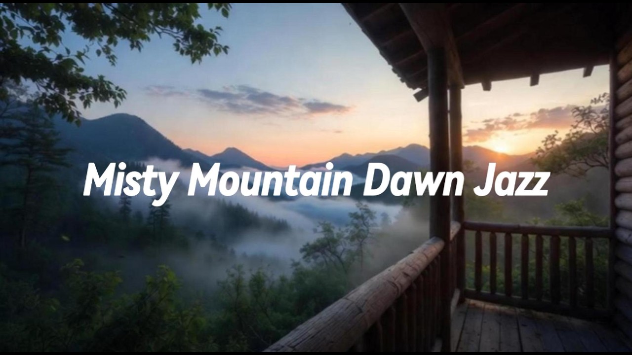 Misty Mountain Dawn Jazz  | Cozy Relaxing Instrumental Music 🏞️☕