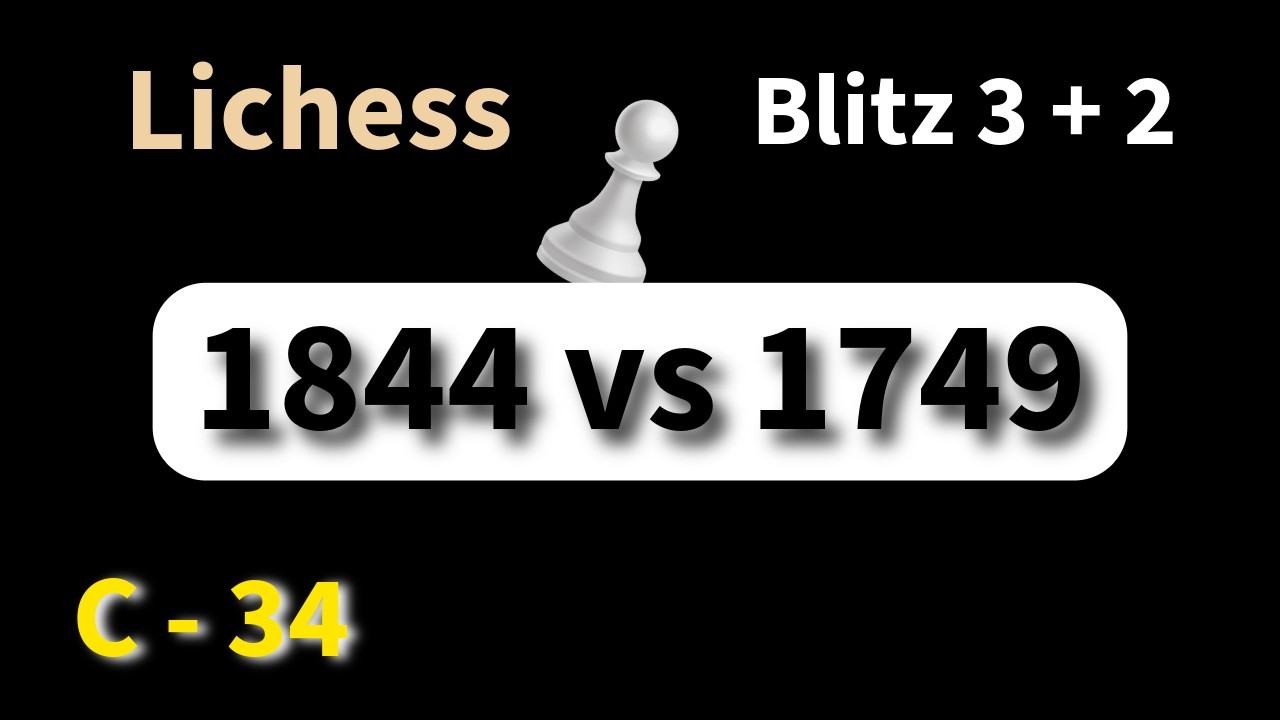 Sachin (1844) vs 1749 | Blitz 3+2 | Lichess