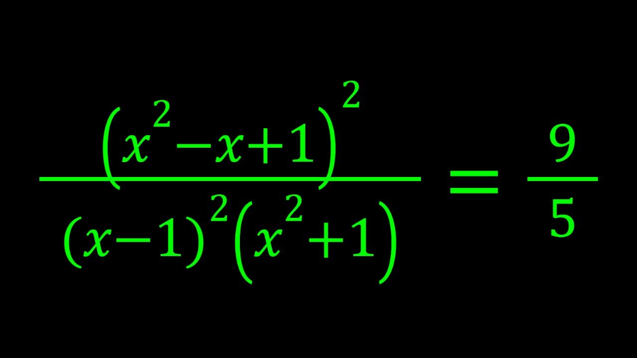 A Rational Equation | Math Olympiads