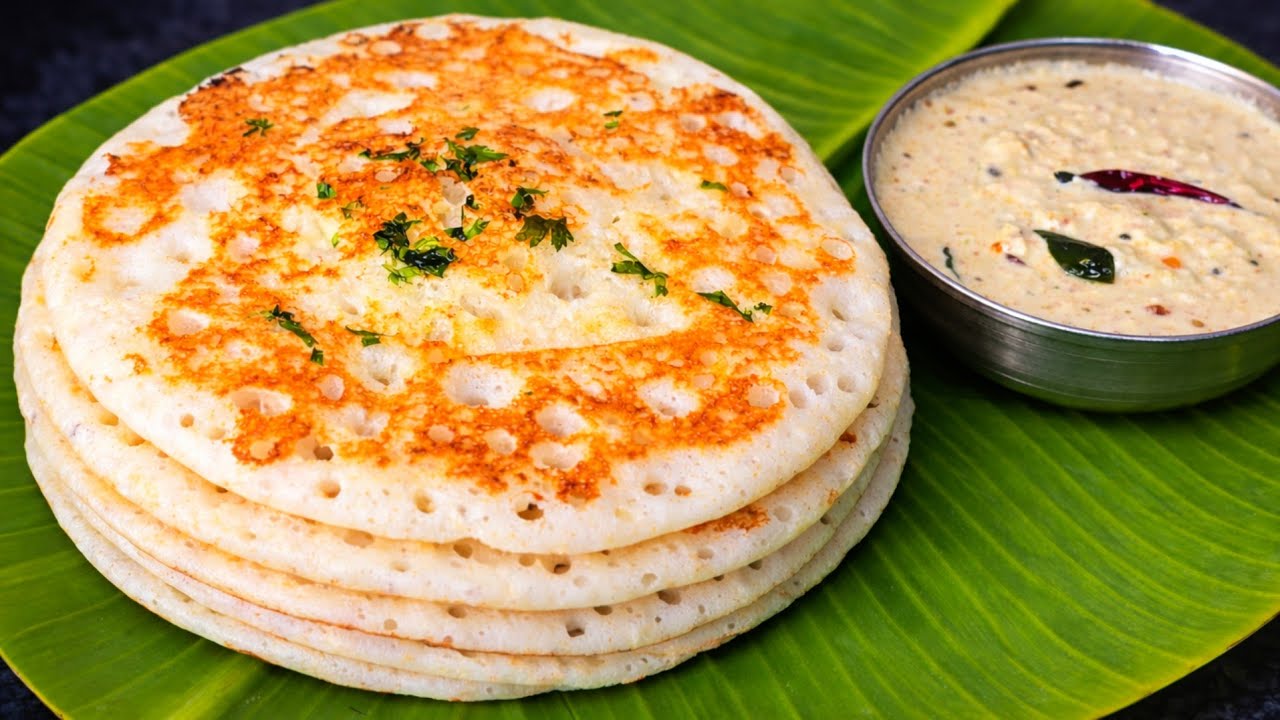 హోటల్ లో చెఫ్ చెప్పిన సీక్రెట్ సెట్ దోసె & చట్నీ  - Hotel secret set dosa & chutney  - sponge dosa