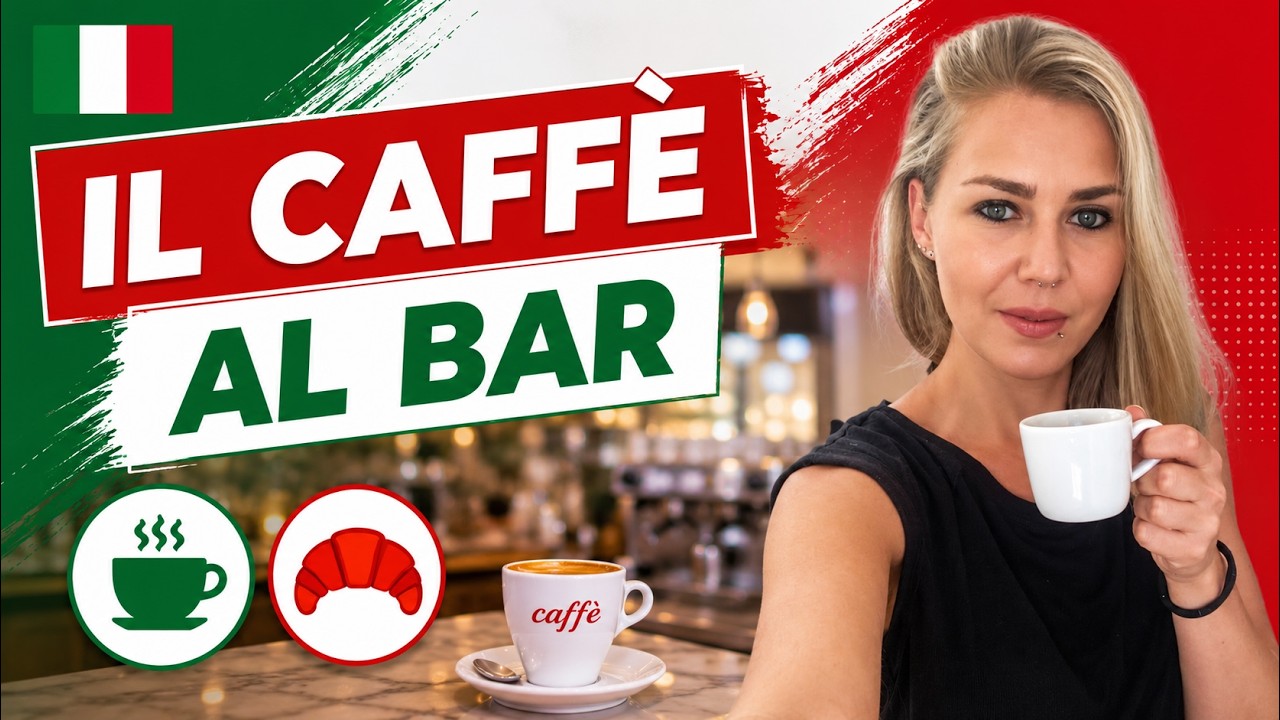 Italienisch sprechen | Il caff&egrave; al bar | Espresso an der Bar bestellen