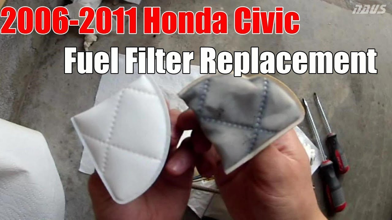 Замена сетчатого топливного фильтра Honda Civic 8-го поколения своими руками