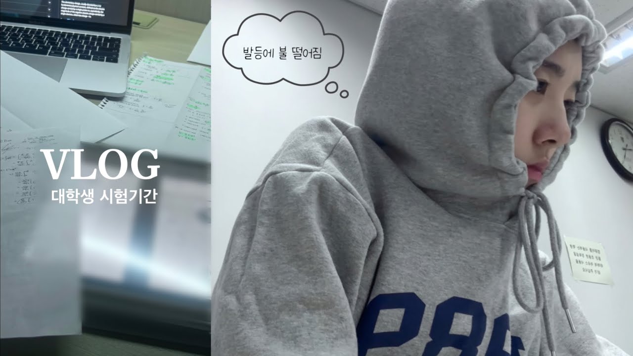 대학생 시험기간 브이로그 | 고려대 | 10월 일상
