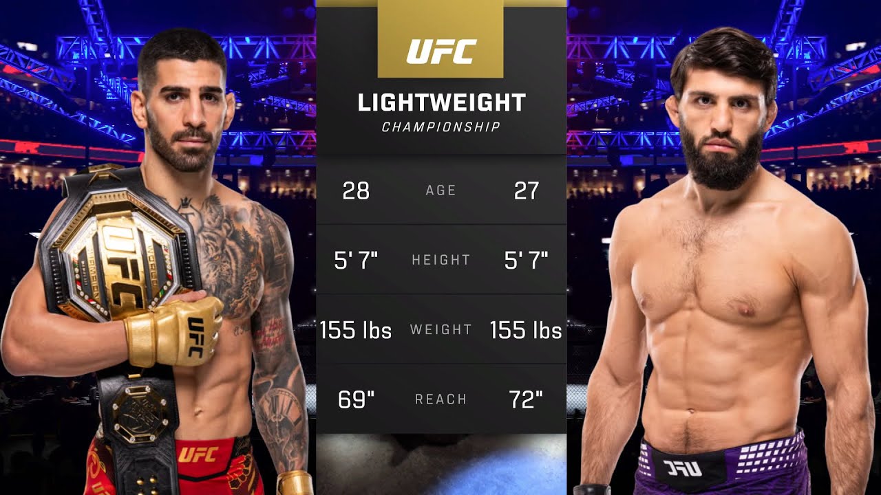 Ilia Topuria vs Arman Tsarukyan | Full Fight & Highlights | Lightyweight Title - UFC 5