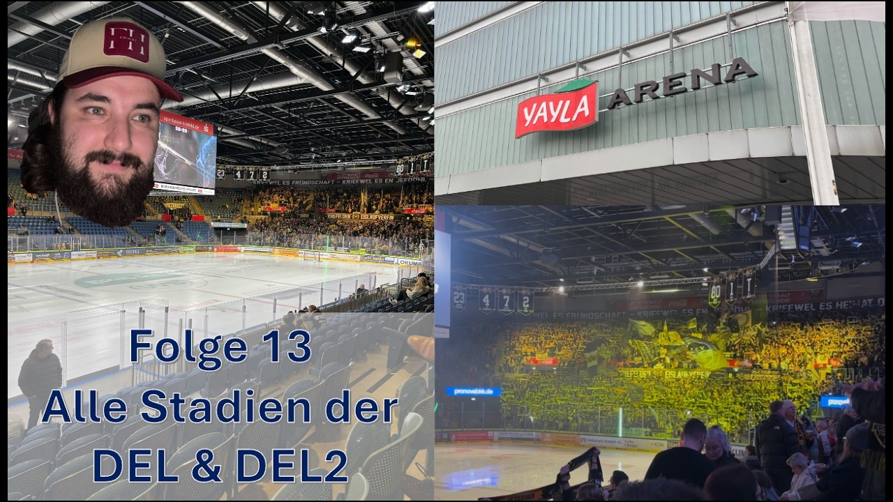 Alle Stadien der DEL & DEL2 besuchen - Vlog #13 Krefeld Pinguine vs. Kassel Huskies - Top Spiel DEL2