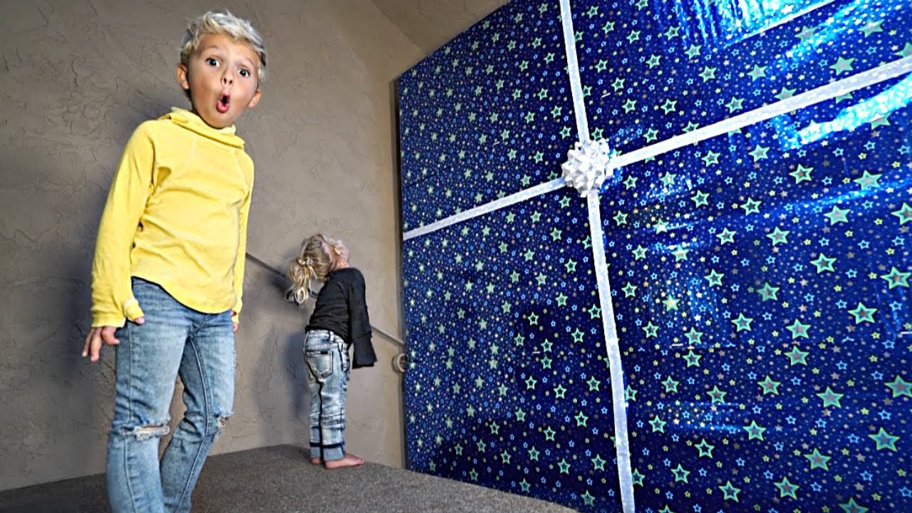 Someone left a HUGE PRESENT on our doorstep!!