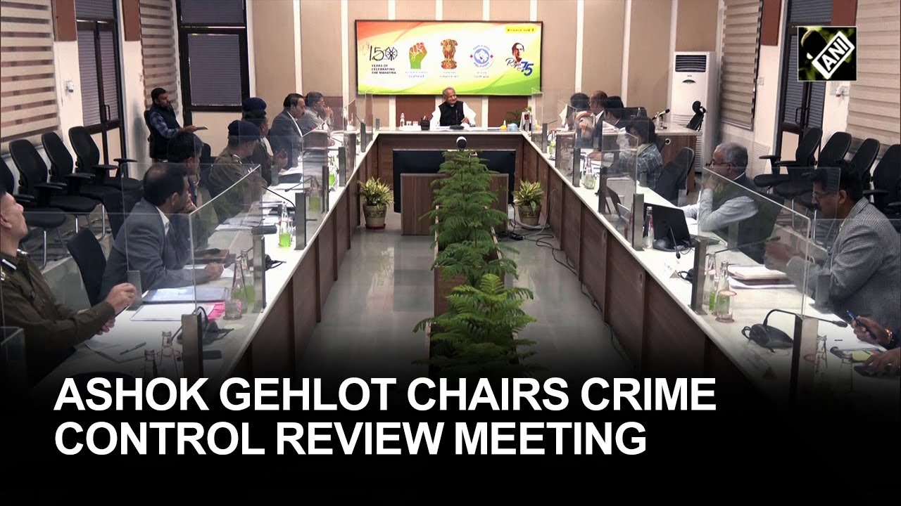 Rajasthan CM Ashok Gehlot chairs crime control review meeting in Jaipur