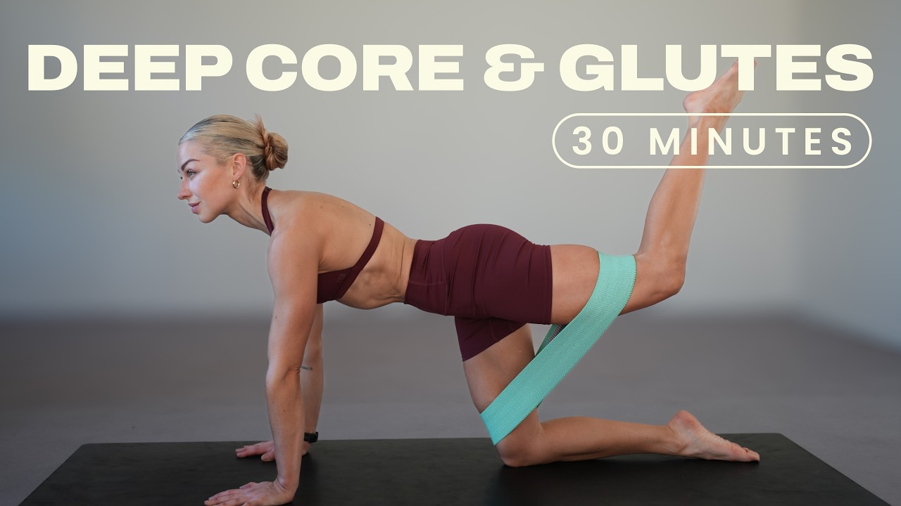 35 Min. Pilates Deep Core & Glutes Workout | At-Home Mat Pilates | No Standing