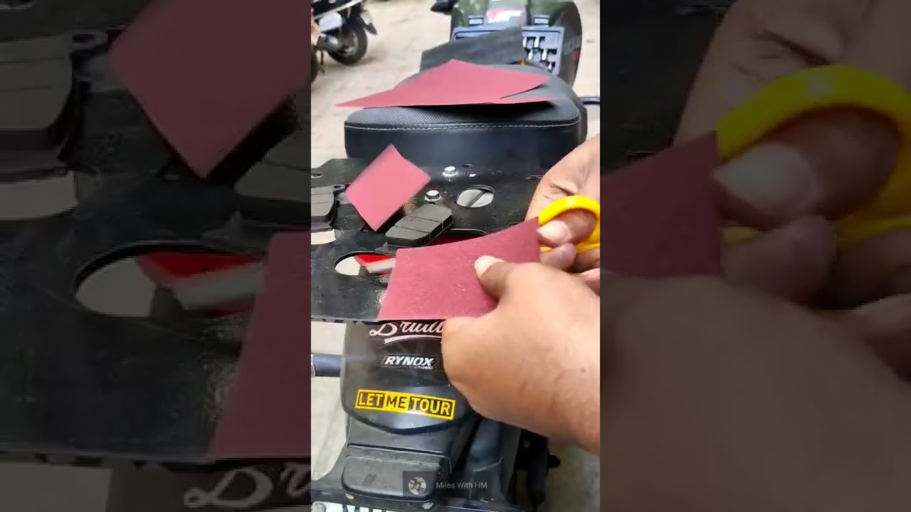 Brake pad noise 🤬 Solution 😈 #brakepads #noise #shorts #brakelife #xpluse200