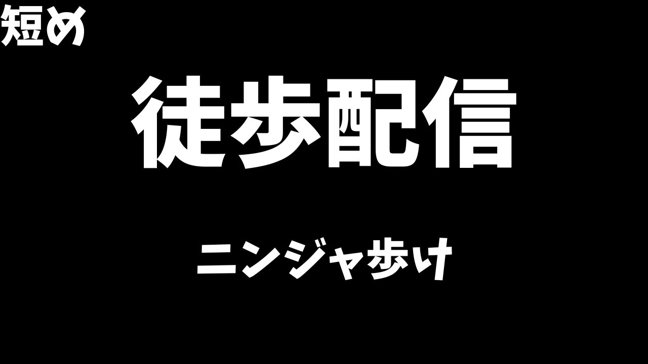 のんびり徒歩するぞ！！