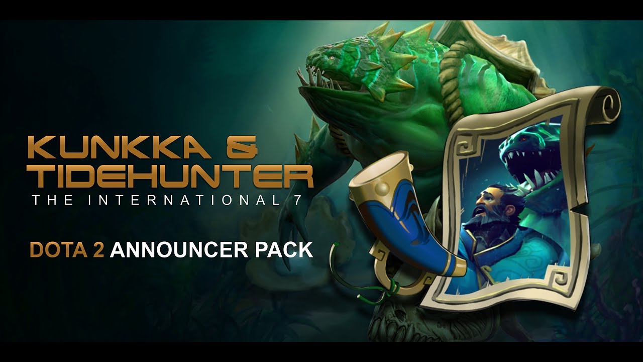 Dota 2 | Kunkka & Tidehunter Announcer Pack | Battle Pass Lvl. 75 | Voces Principales |