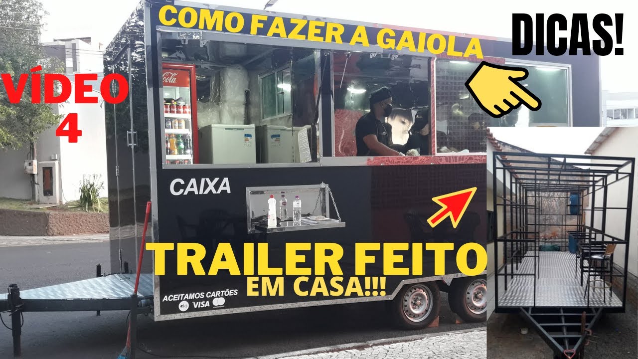 COMO FAZER UM TRAILER. VIDEO DE COMO FAZER A GAIOLA (ESTRUTURA).