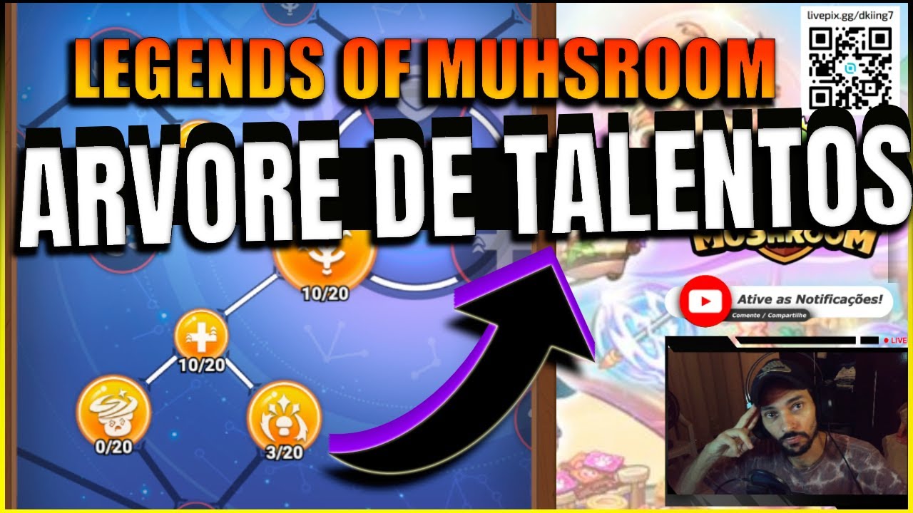 NAO cometa esse erro ARVORE DE TALENTOS | Legends of Mushroom | TUDO PARA VOCE SUBIR POWER