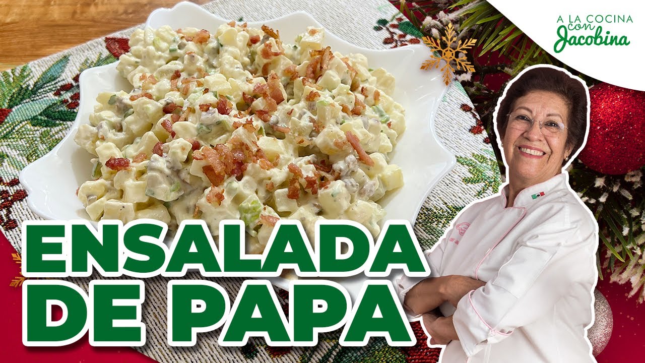 Ensalada de Papa – Ensalada Navideña Cremosa y Deliciosa ✅