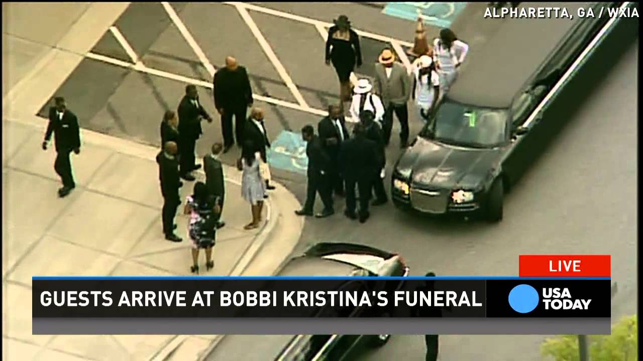 Heavy police presence at Bobbi Kristina Brown's funeral