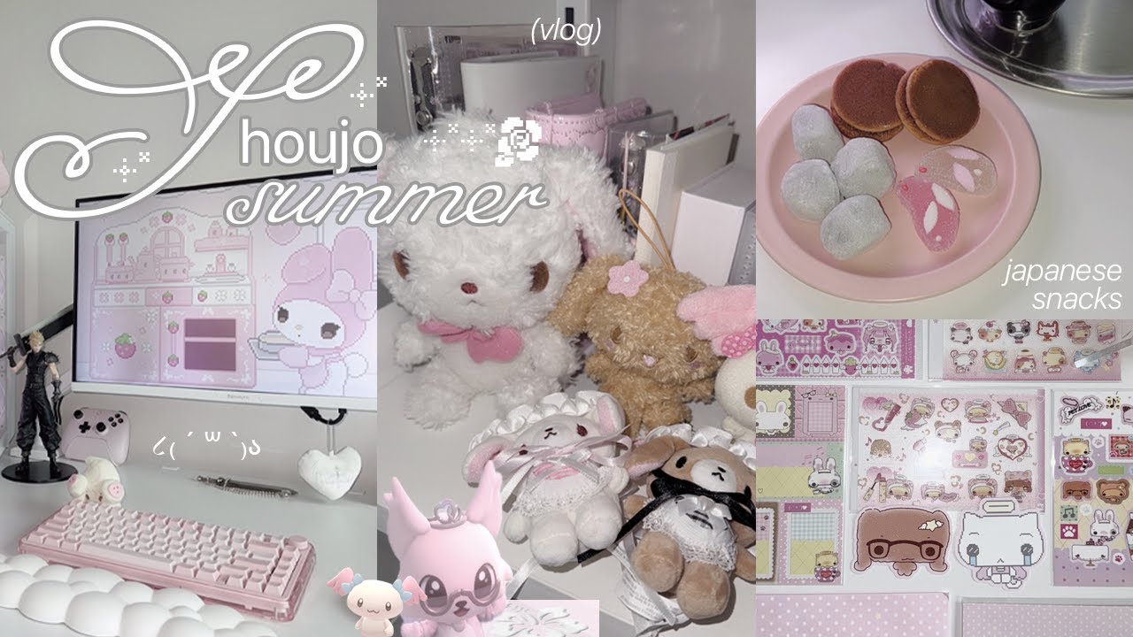 shoujo summer ૮ ․ ․ ྀིა!! rare sanrio plushies, tokyotreat & sakuraco sweets, cutest stickers ever