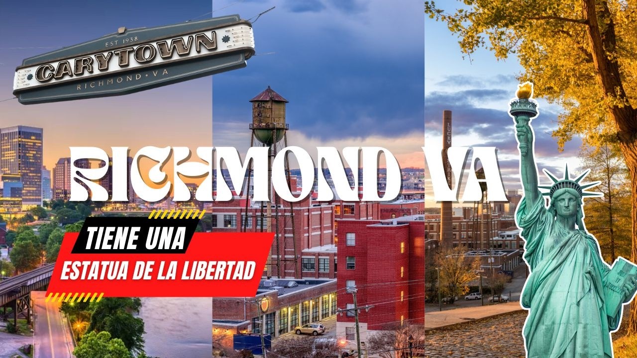 RÉPLICA de la ESTATUA DE LA LIBERTAD en RICHMOND | TRES LUGARES INFALTABLES en tu VISITA A LA CIUDAD