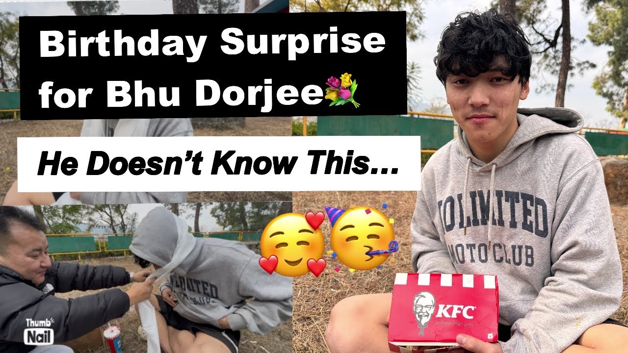 Birthday surprise for bhu Dorjee💐he doesn’t know this…all the best his exam||tibetan vlogger||new||