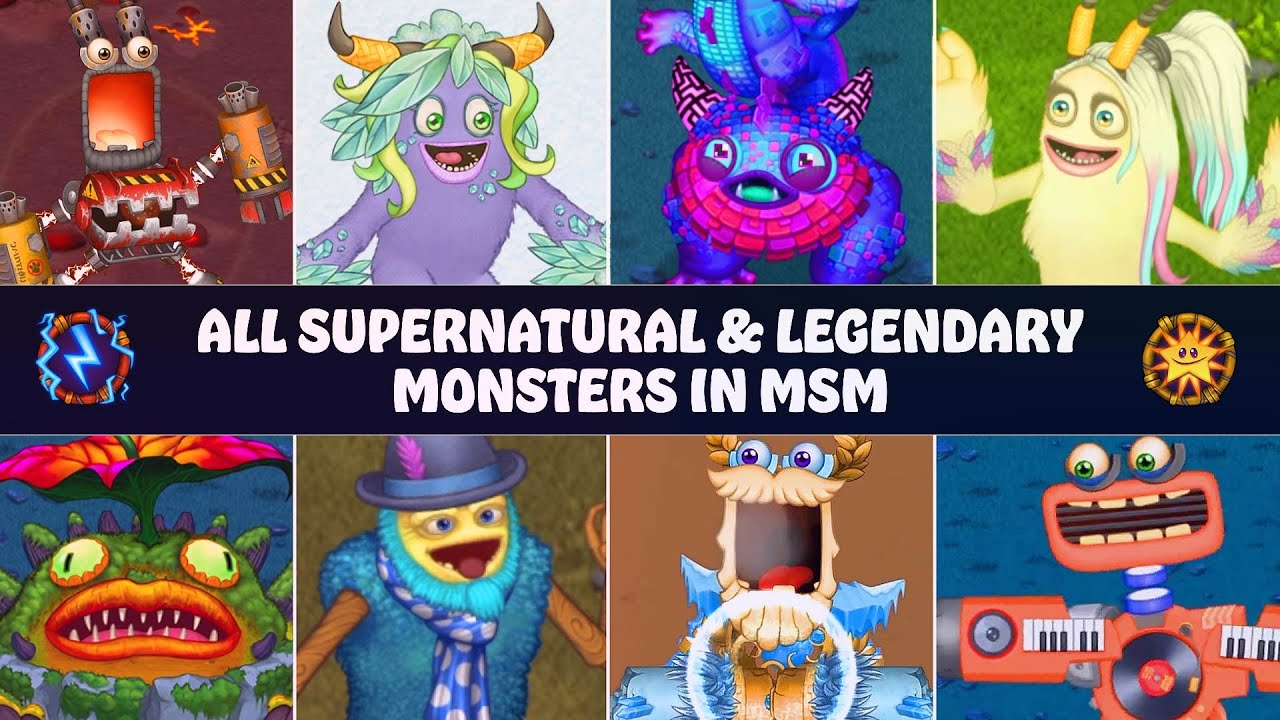All Supernatural & Legendary Monsters | My Singing Monsters