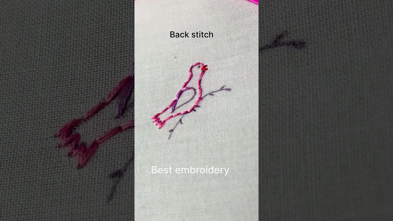 Easy and beautiful bird embroidery design