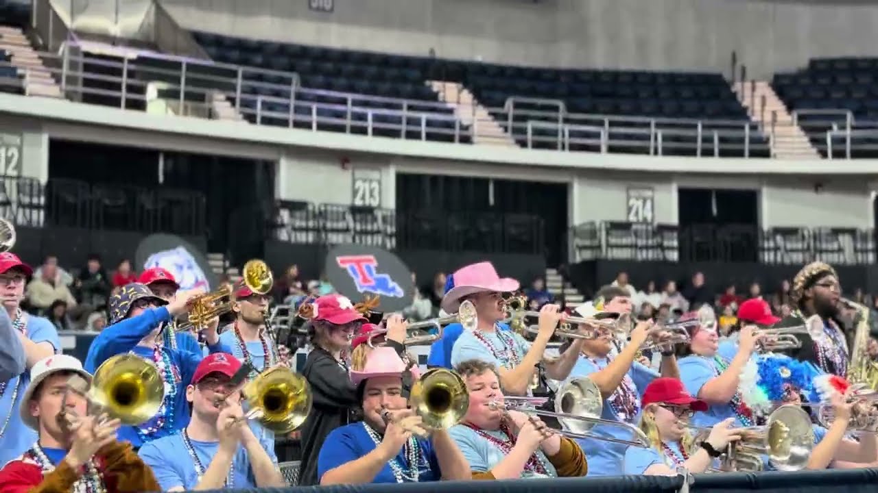 2026 Conference USA Tournament Louisiana Tech Pep Band play their fight songs Red & Blue -Go Dogs Go