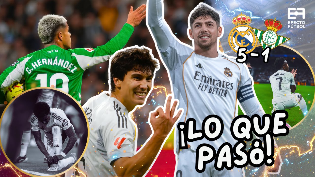 Un 'Hat Trick Perfecto' de Gonzalo le dio la Victoria al Real Madrid | Lo que pasó Madrid vs Betis
