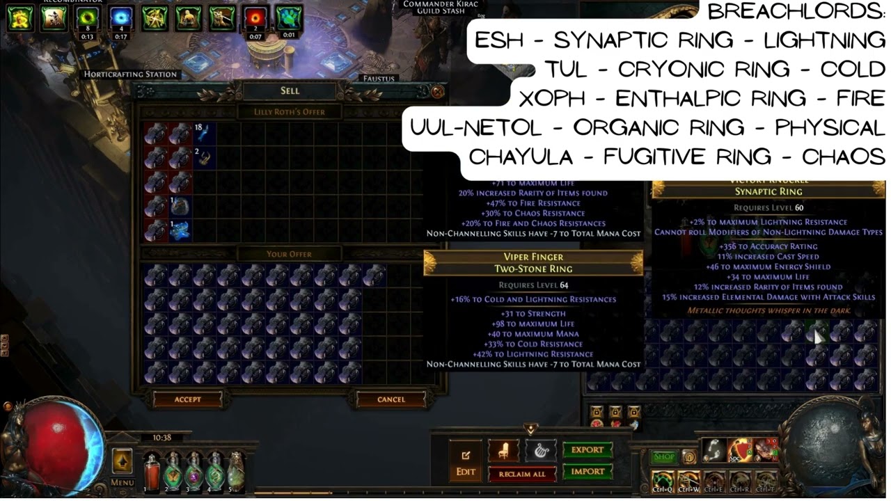 Breach Rings and Grasping Mails - Where do they come from after the rework?
