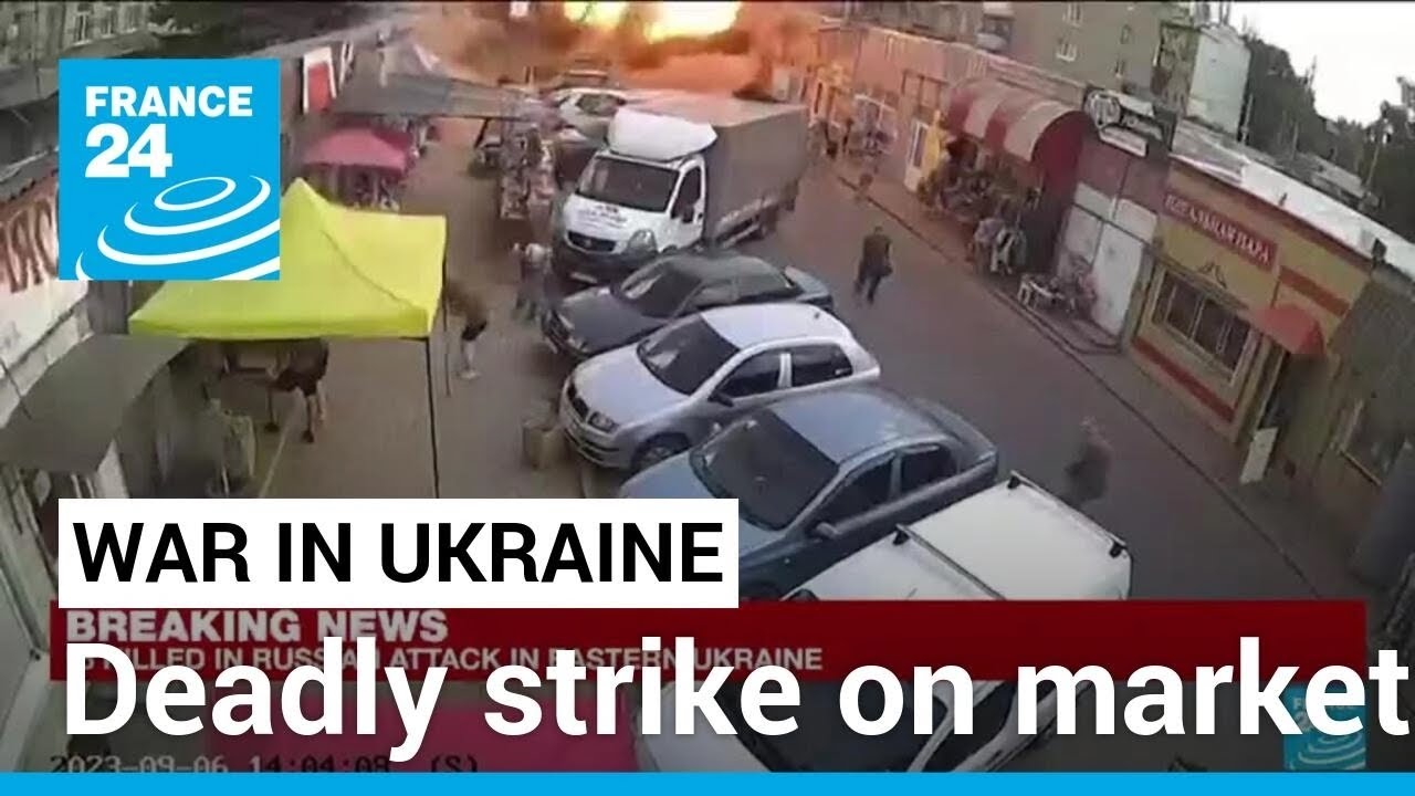 At least 16 reported killed in attack on market in eastern Ukraine &bull; FRANCE 24 English