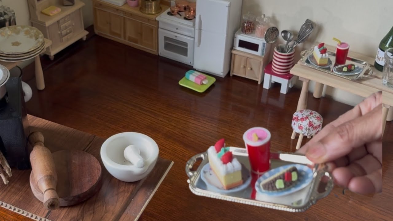 Real Miniature Kitchen #minikitchen ##viralvideo #kitchen #viral #miniatureart #food #miniature #diy