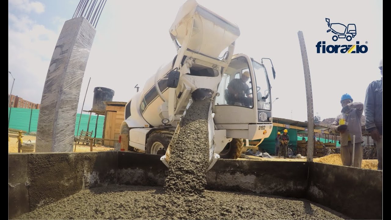 Fabricación de concreto en obra con autohormigoneras FIORI de 1 a 5 m3
