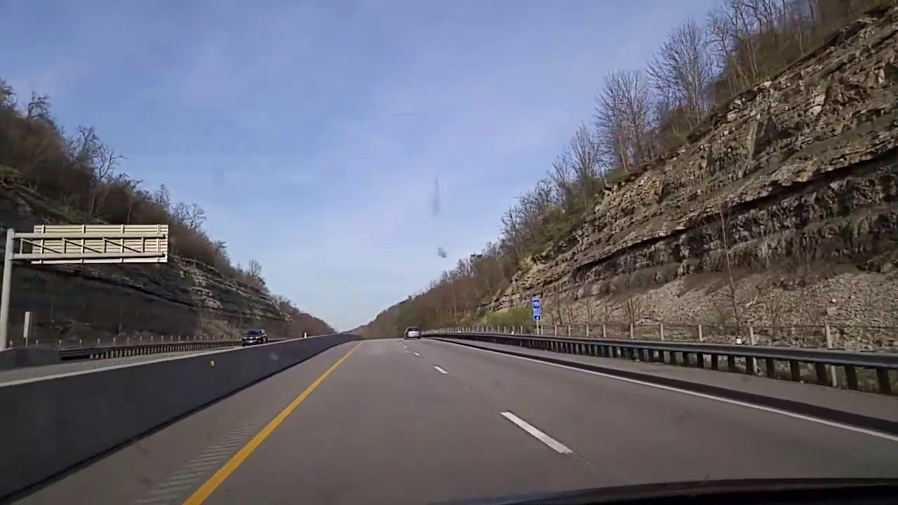Driving on I-70 from Ohio to West Virginia