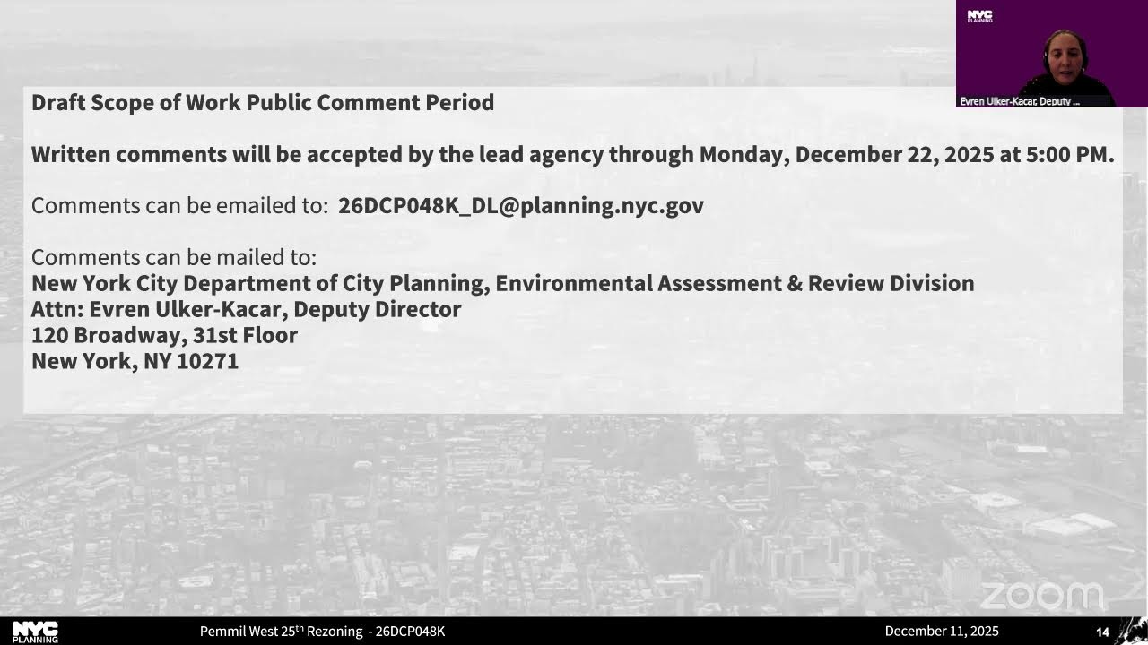 EARD Scoping Meeting: Pemmil West 25th Rezoning