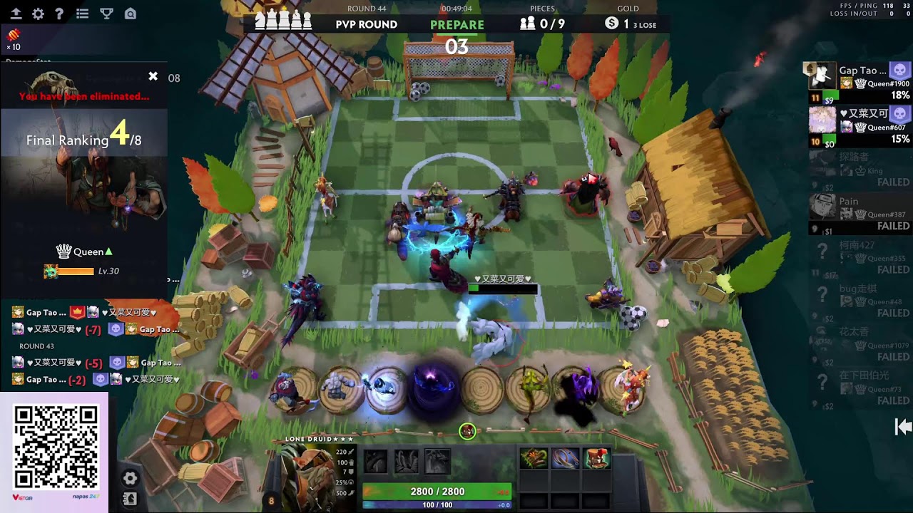 Pain Dota2 autochess