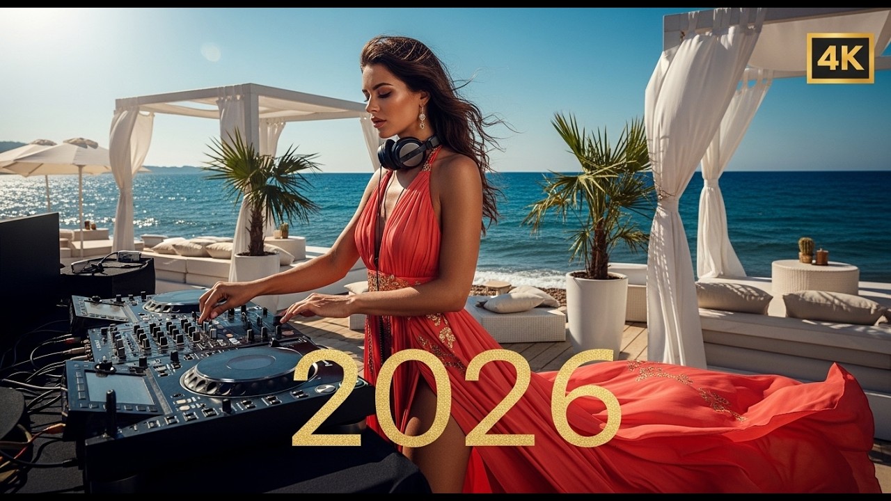 Deep House Beach Lounge 2026 🌊 Tropical Sunset 4K UHD