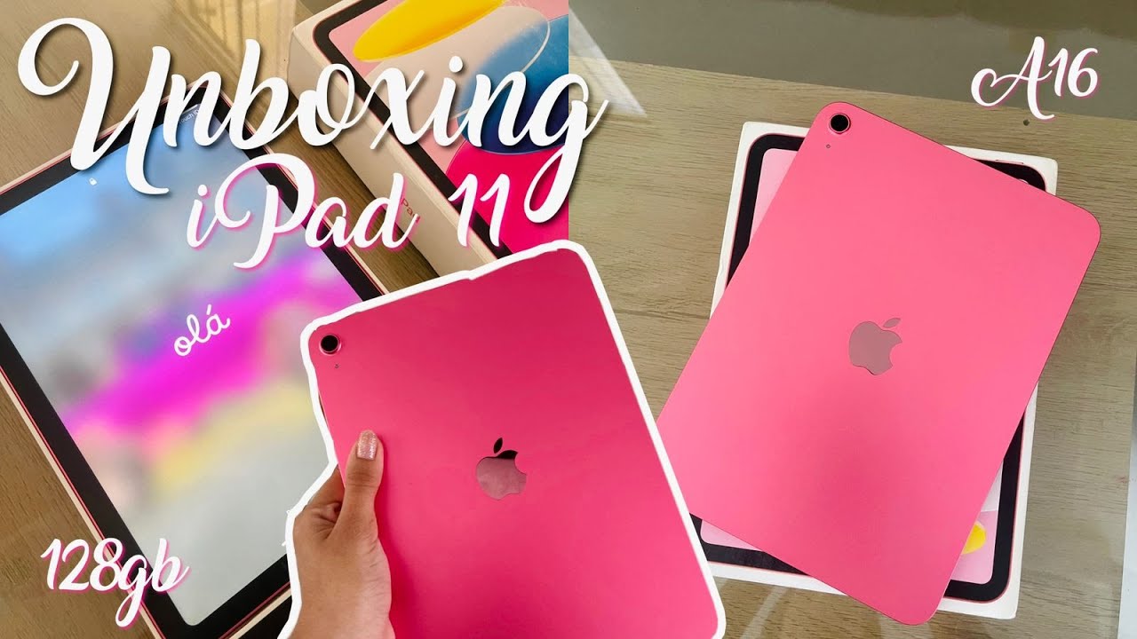Unboxing iPad 11 rosa | abrindo o iPad 11💗