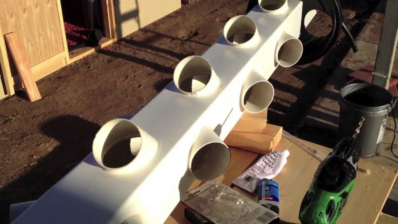 Building a hydroponic vertical garden