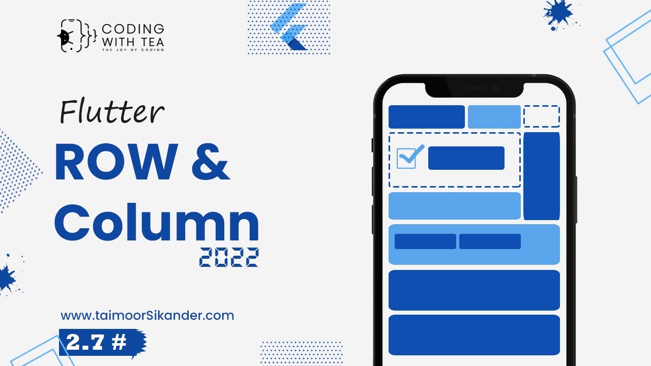 2.7 — Строка, столбец и расширенный виджет Flutter в Flutter 2025