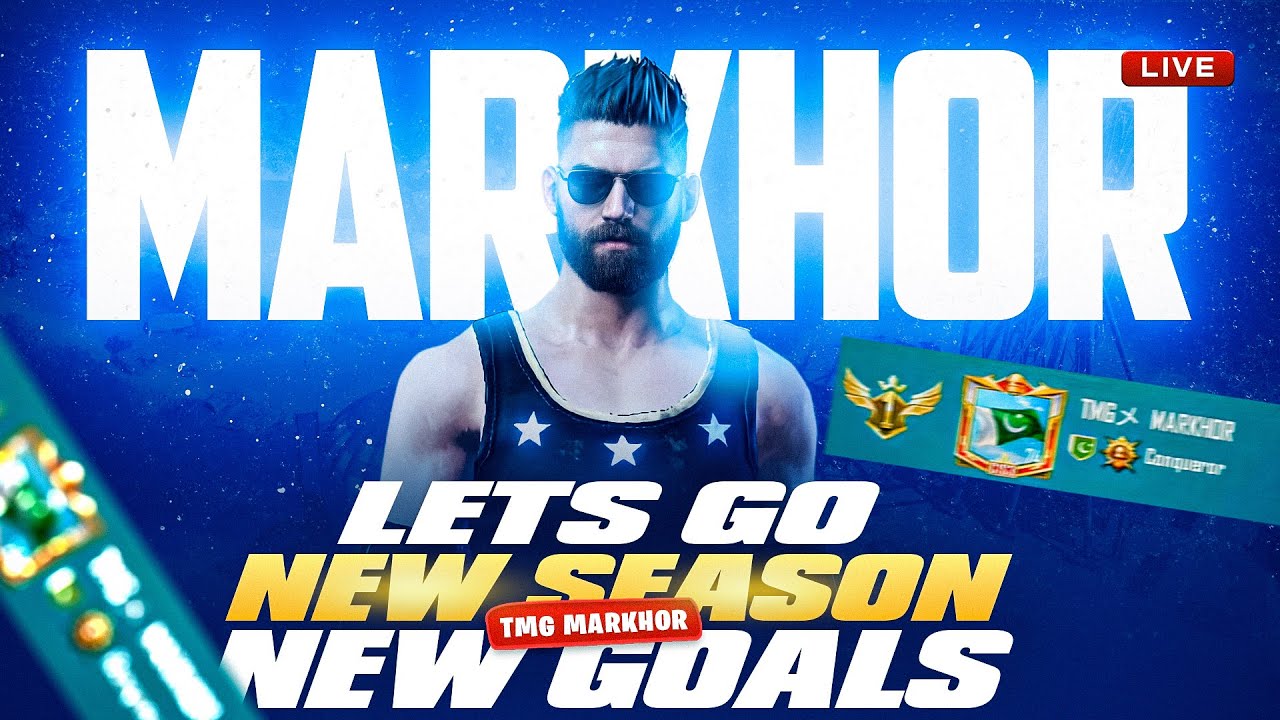 Lets Go for Conqueror in 1 Day | TMG MARKHOR | PUBG Mobile Live