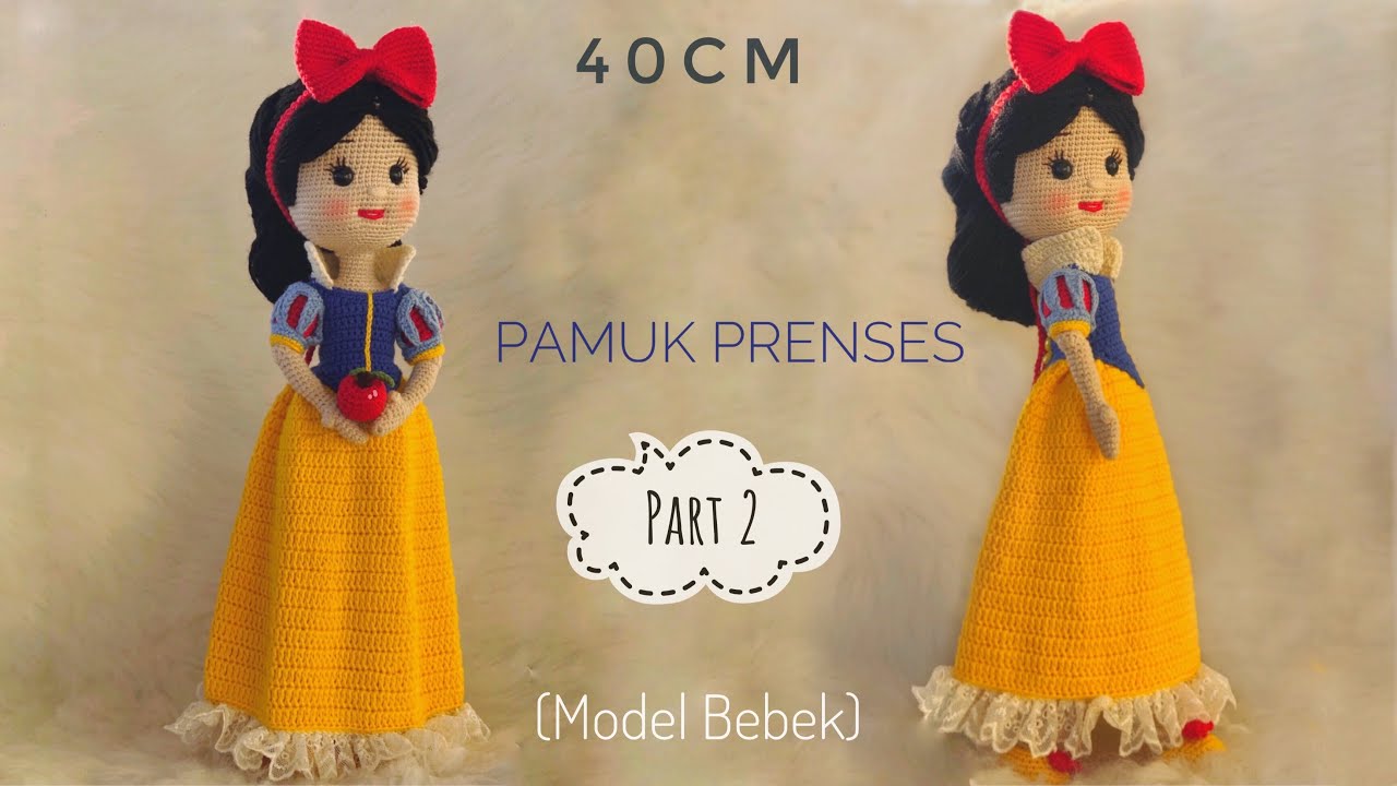 PART 2 | 40cm Amigurumi PAMUK Prenses (ENG SUBTITLES ON) subtítulos  EL ESPAÑOL