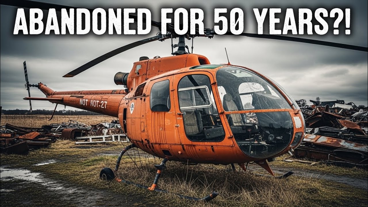 This 1970 Lama Helicopter Was Destroyed… 50-Year Full Restoration!
