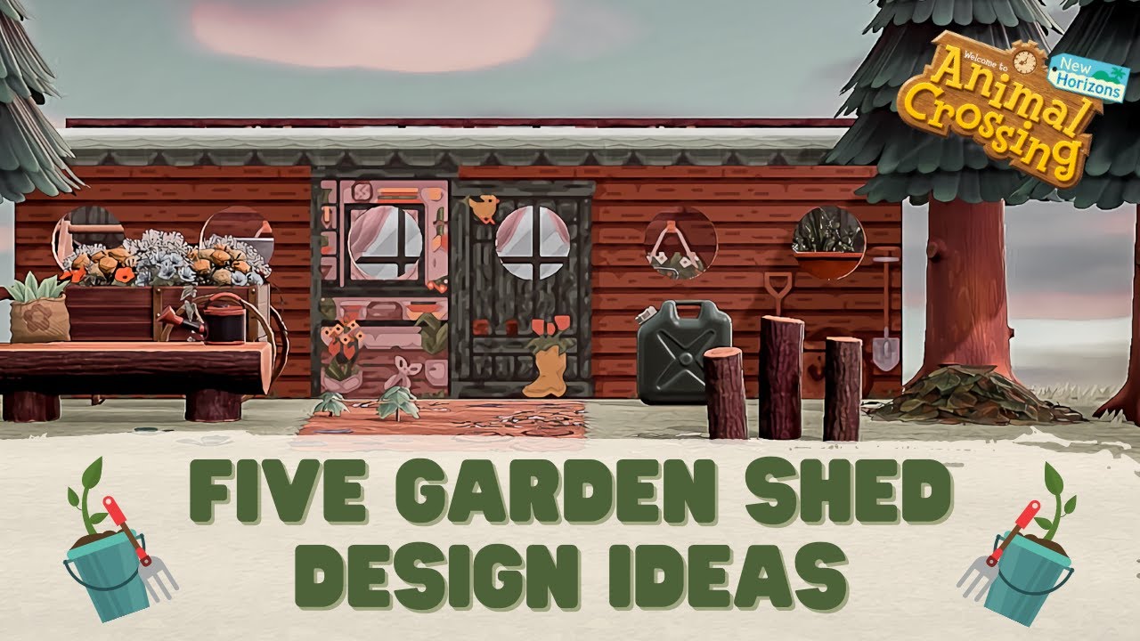 Five Garden Shed Design Ideas // Animal Crossing New Horizons