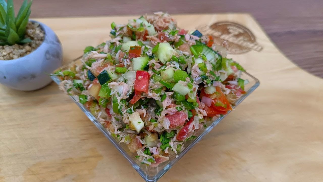 Así se prepara la mejor ensalada de atún 😋 🍽🐟