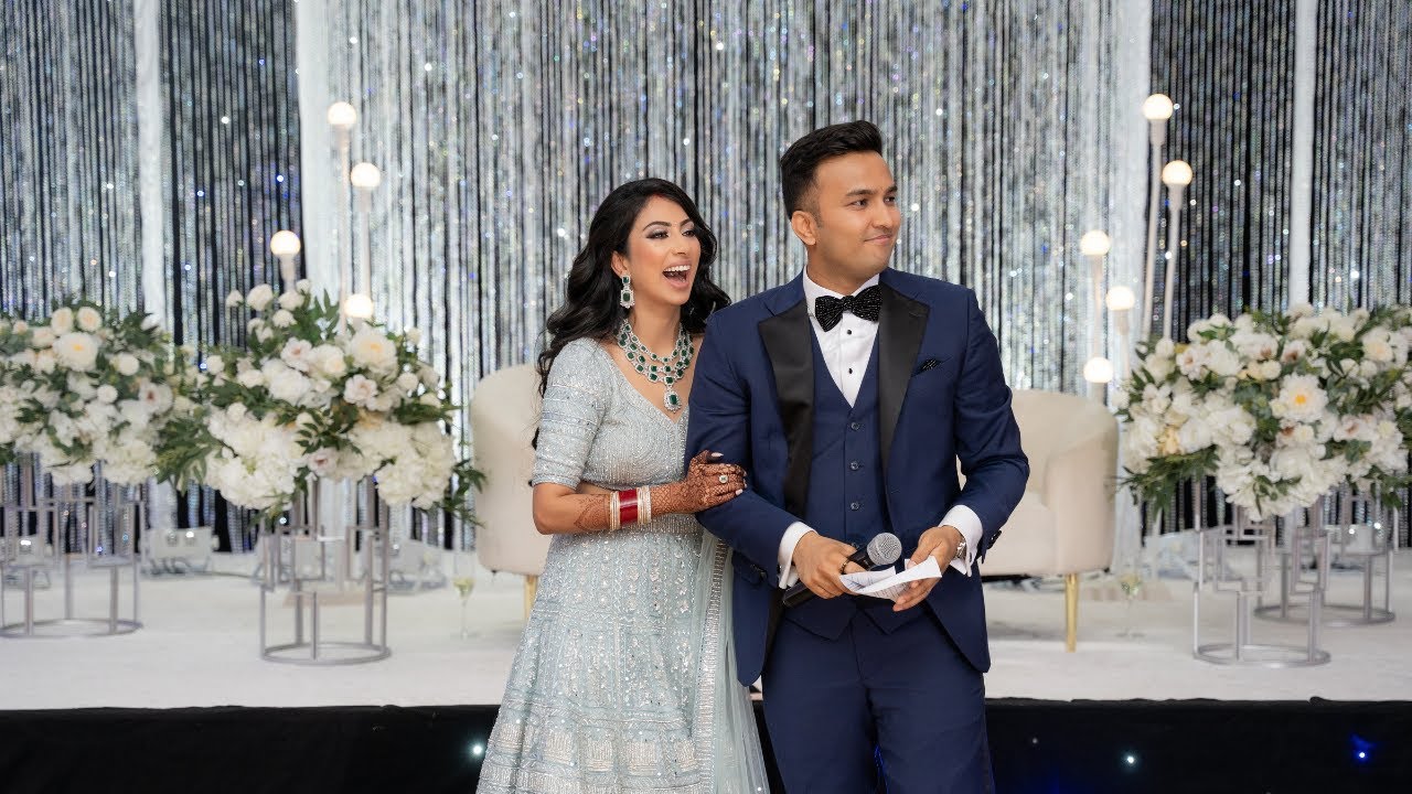 Varun & Diva Indian Wedding Reception Highlights | Speeches | Dances | Entrances | HD
